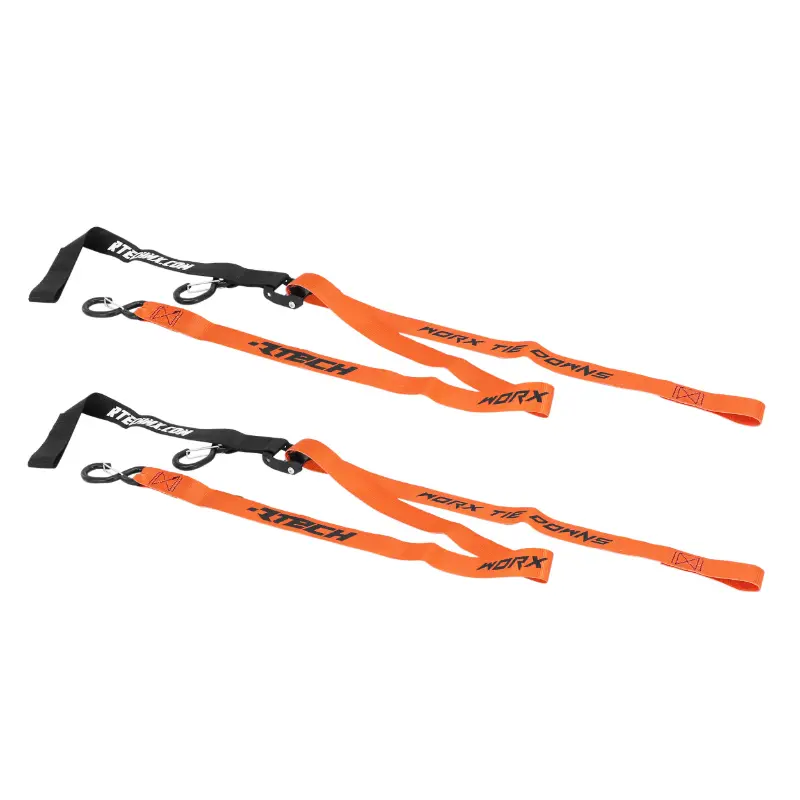 Motorrad-Sicherheitsgurt Auswahl P2R mit Schnappschloss und Karabiner orange 38 mm x 2,1 m (Belastbarkeit 550 kg) - Im Paar verkauft — Ansicht 3