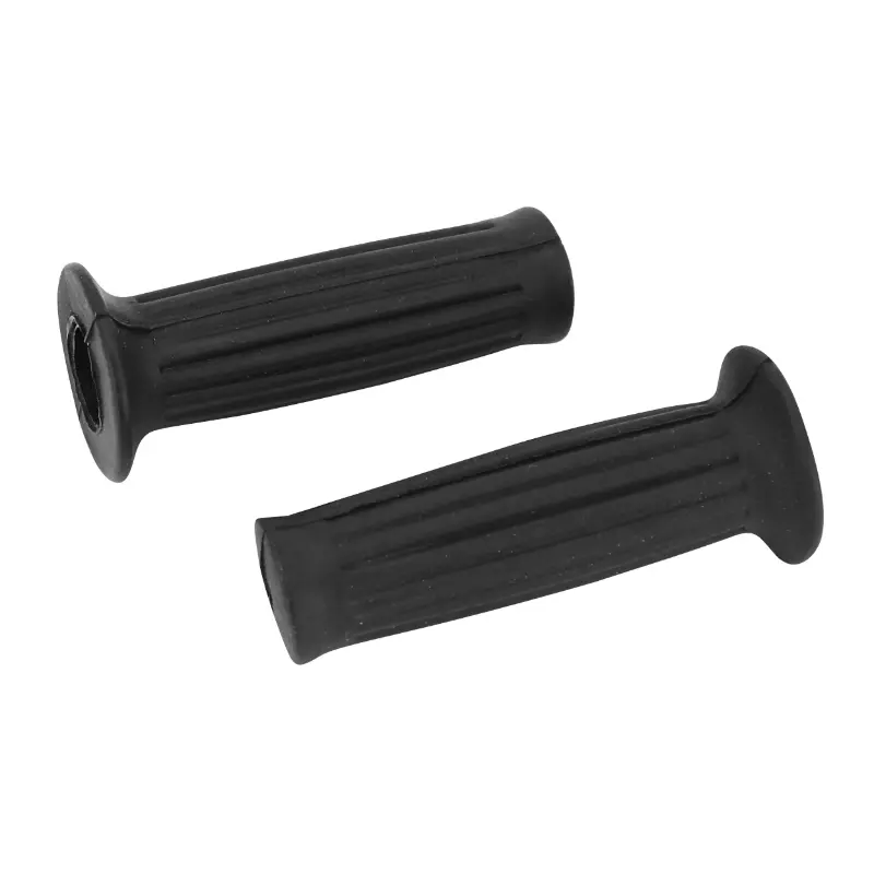 Revêtement de poignée adaptable cyclo Peugeot-MBK-Malaguti noir (Ø 22-25 mm - Long 105 mm) paire