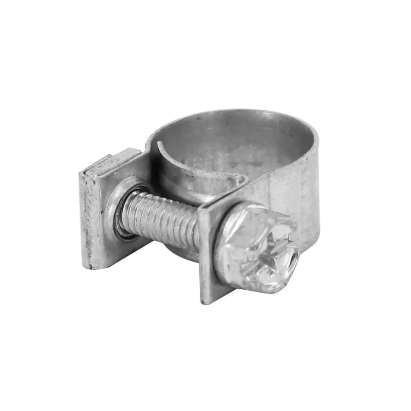 Collier de serrage acier à vis pour durite carburateur cyclo diam 10-12 mm larg 9 mm