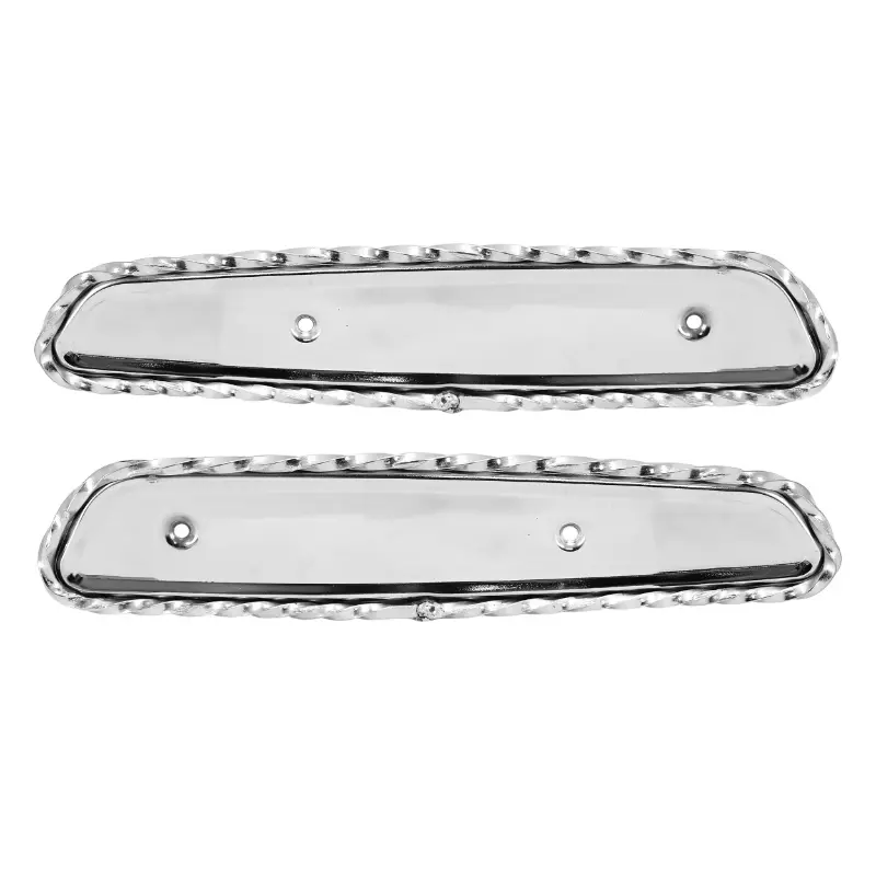 Elytre de réservoir cyclo Peugeot 103 MVL SP chrome torsadé (paire)