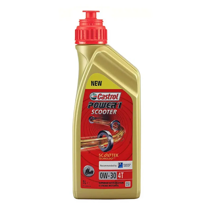 Motorový olej 4-taktní Castrol Power 1 Scooter 4T 0W30 100% syntetický 1L