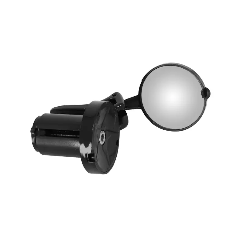 Retroviseur velo gauche ou droit rond rabattable fixation embout cintre route (miroir diam 3CM)(livre en boite)