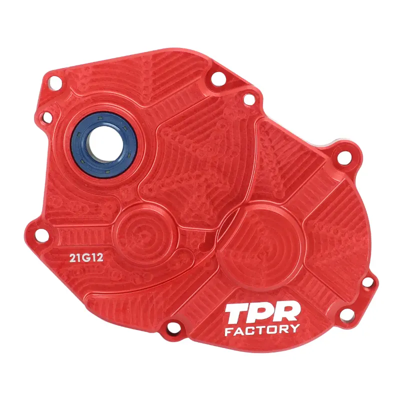 Cárter de transmissão TPR adaptável MBK 50 Booster Stunt Nitro Yamaha 50 BWS Slider Aerox vermelho anodizado