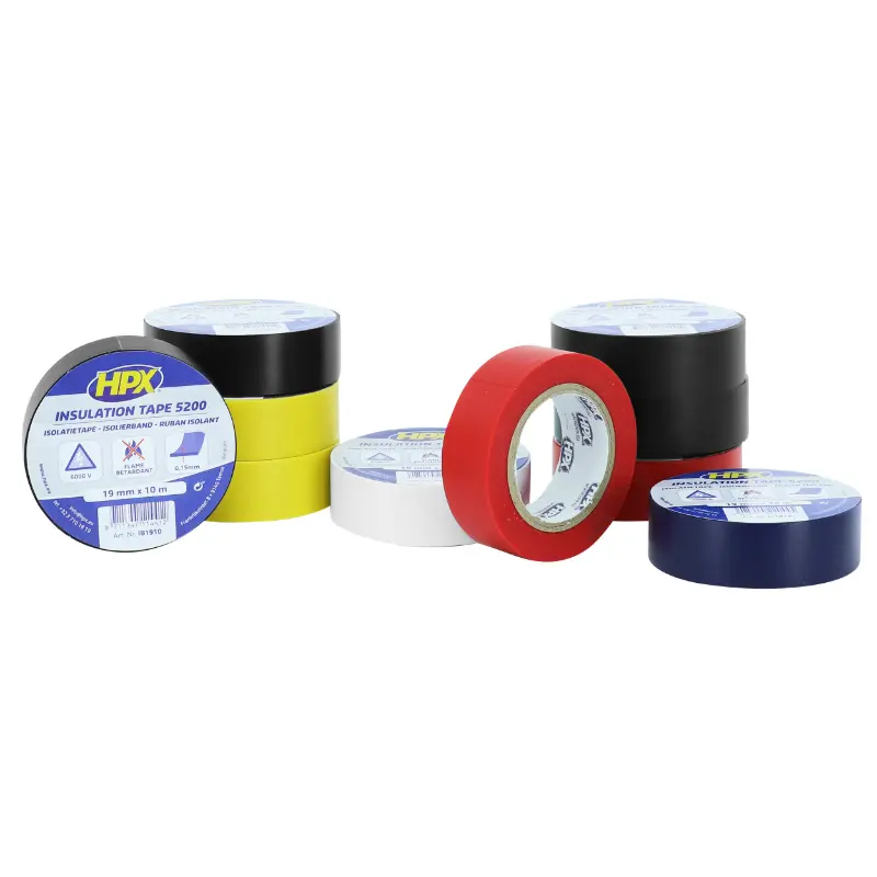 HPX Isolierband 5200 Sortiment 19 MM x 10 m (Beständigkeit von -50°C bis +80°C, 5000V) (10er Pack)