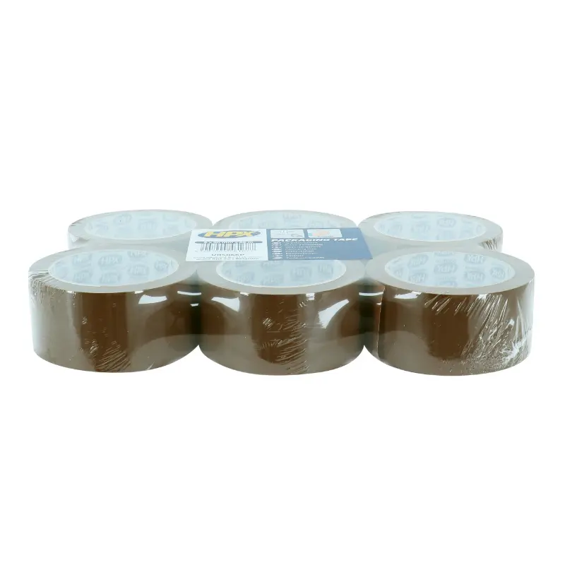 HPX Packband braun 50 mm x 66 m (Packung mit 6 Rollen)