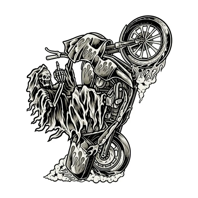 Lethal Threat Mini Wheely Reaper স্টিকার 60x80mm