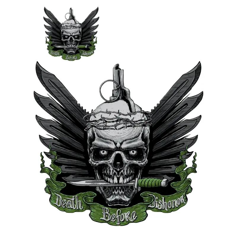 ملصق Lethal Threat Mini Death Before Dishonor 60x80 مم