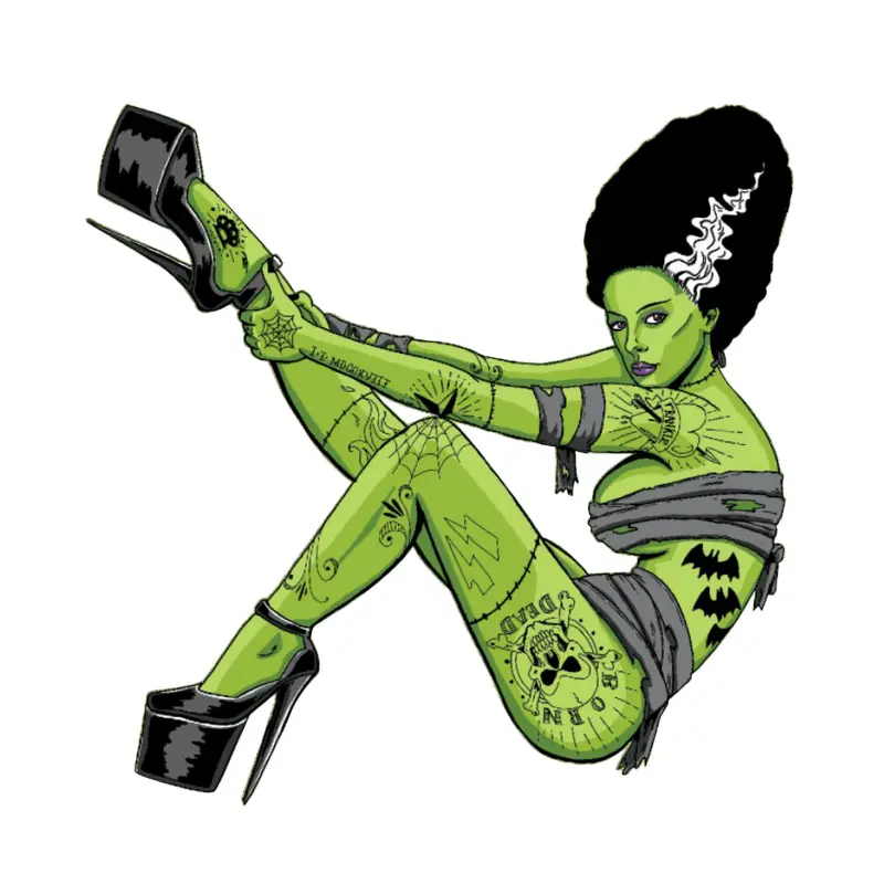ملصق Lethal Threat Mini Bride of Frankenstein 60x80mm