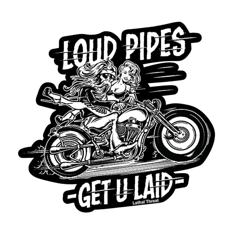 Lethal Threat Mini Loud Pipes 스티커 60x80mm