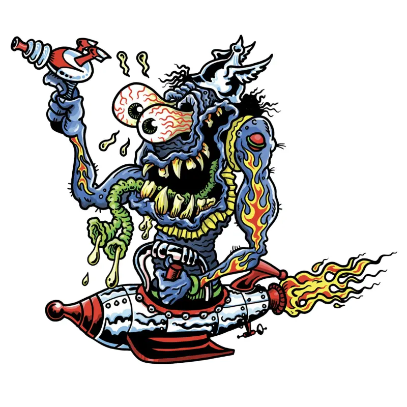 Aufkleber Lethal Threat mini spaceship monster 60x80mm