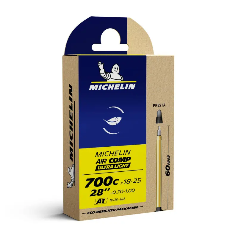 Chambre à air vélo 700 x 18-25 Michelin A1 valve Presta 60 mm