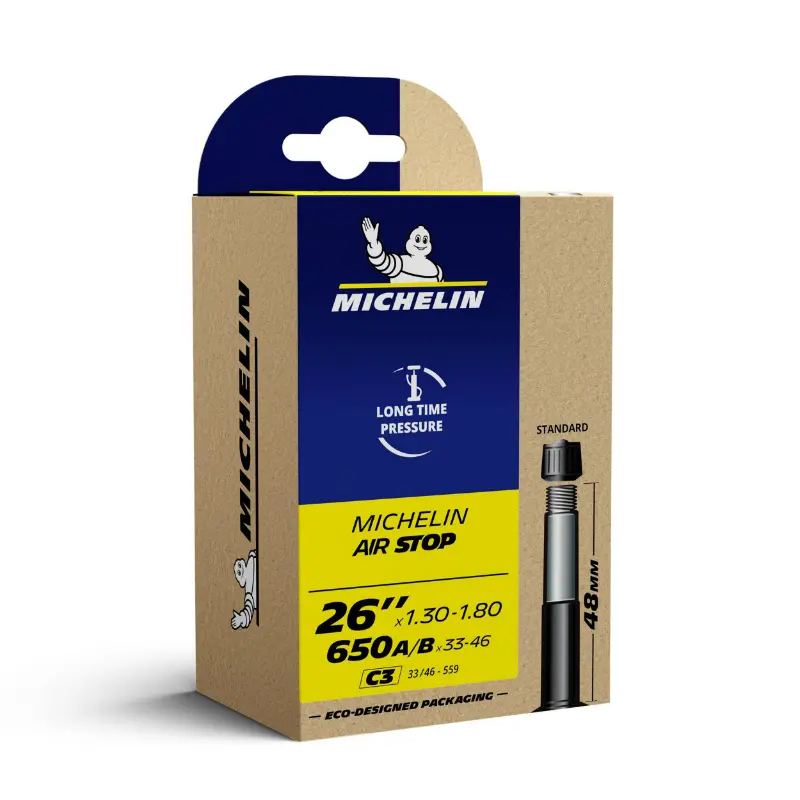 Chambre à air vélo 26 x 1,30-1,80 Michelin C3 valve standard 48 mm