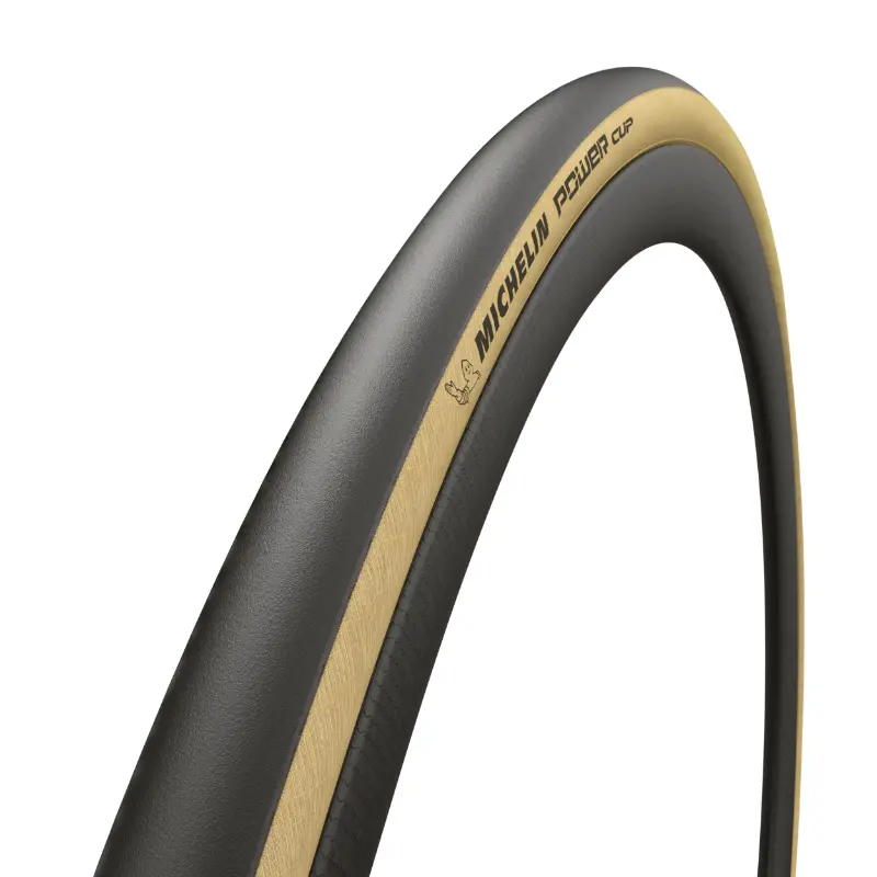 Maantierengas 700 x 28 Michelin power cup classic musta kylki beige TS (28-622)