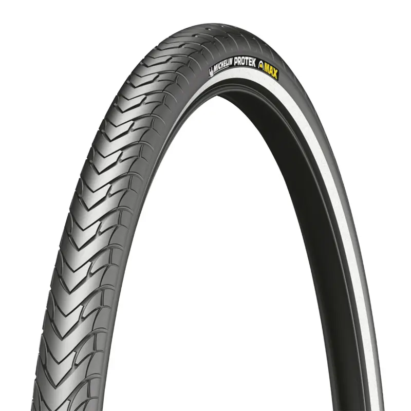 Michelin Protek Max City/MTB Reifen 24 x 1.85 5 mm Schwarz TR Reflexflanke E-Bike kompatibel