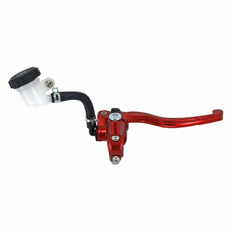 Maître-cylindre de frein 50 cc radial adaptable Derbi Rieju Beta aluminium CNC anodisé rouge P2R