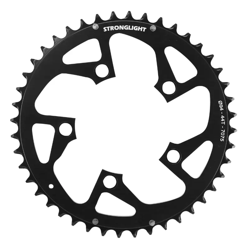 Plateau VTT 5BRA d.94 Stronglight triple 44DTS noir exterieur alu 7075 8-9V.