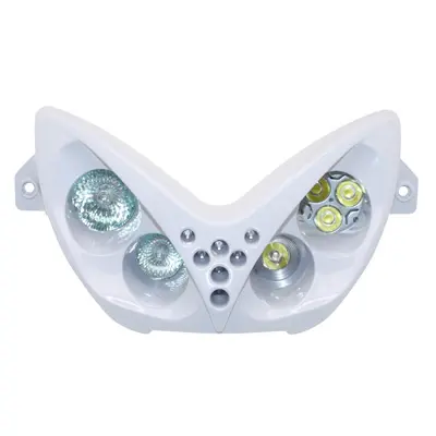 Double optique Replay pour MBK 50 Nitro et Yamaha 50 Aerox blanc
