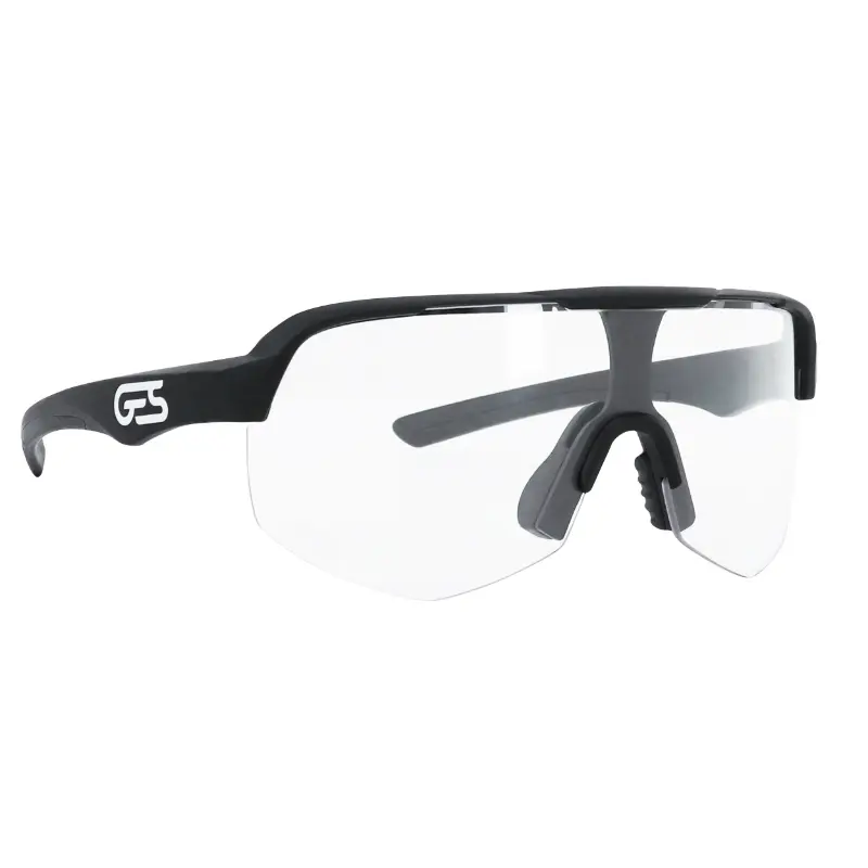 Lunettes vélo adulte GES Alpha photochromiques monture noir verres indice 0 à 3