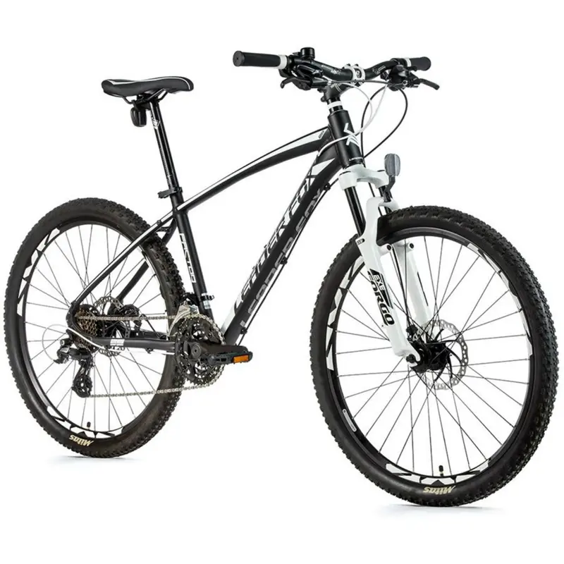 VTT Leader Fox Factor 26 pouces noir mat blanc 7 vitesses cadre alu 20 pouces