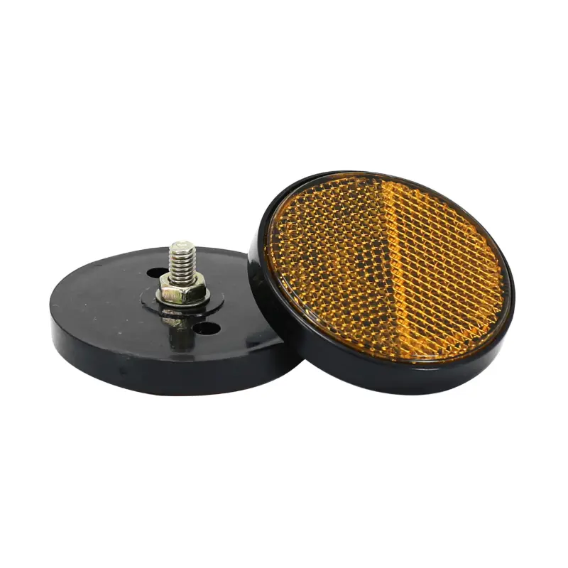Catadioptre tube de fourche scoot adaptable sym 50 orbit 4T orange (rond) (OEM 33742-f3h-000) -P2R