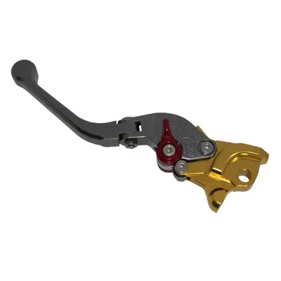ذراع فرامل Replay Race MBK Nitro 50 1997-2012 / Yamaha Aerox 50 1997-2012 CNC قابل للطي رمادي-ذهبي