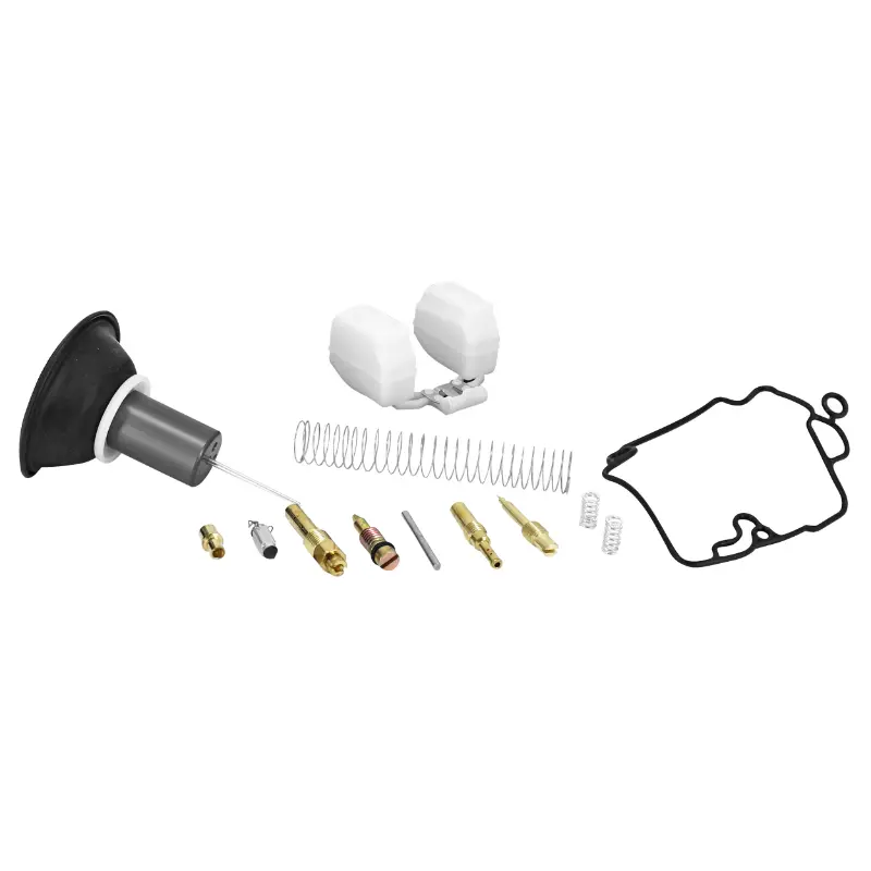 Necessaire-kit reparation carburateur 18 MM adaptable scoot 50 chinois 4T GY6-KYMCO 50 agility 4T-PEUGEOT 50 v-clic 4T-SYM 50 orbit 4T (moteur 137QMB, 139QMB) (pochette de 12 pieces) -P2R