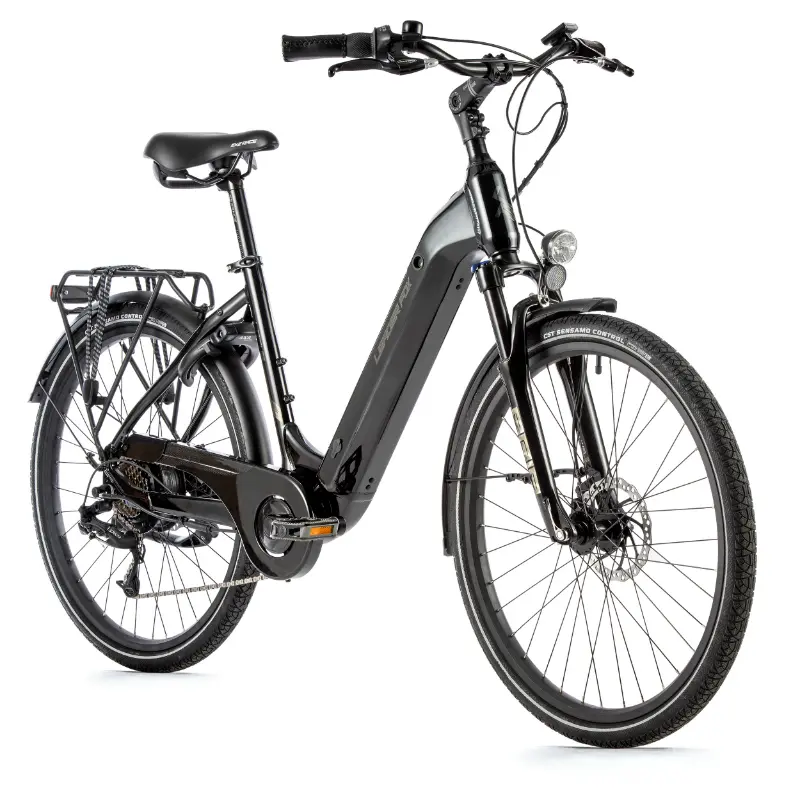 Velo electrique-vae city 26 Leader Fox lotus mixte noir 7V moteur roue ar bafang 36V 45NM batterie 15AH (16,5'' - H43CM - taille s - pour adulte de 158CM à 168CM)