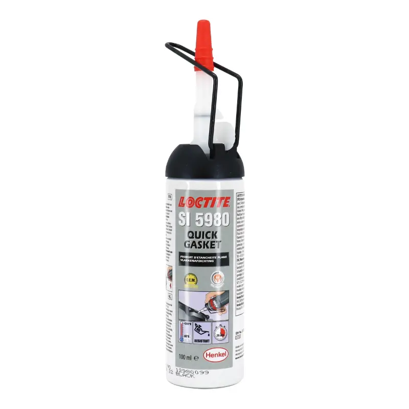 Pâte à joint Loctite SI 5980 résistance à l'huile remplissage des jeux noir cartouche 100 ml