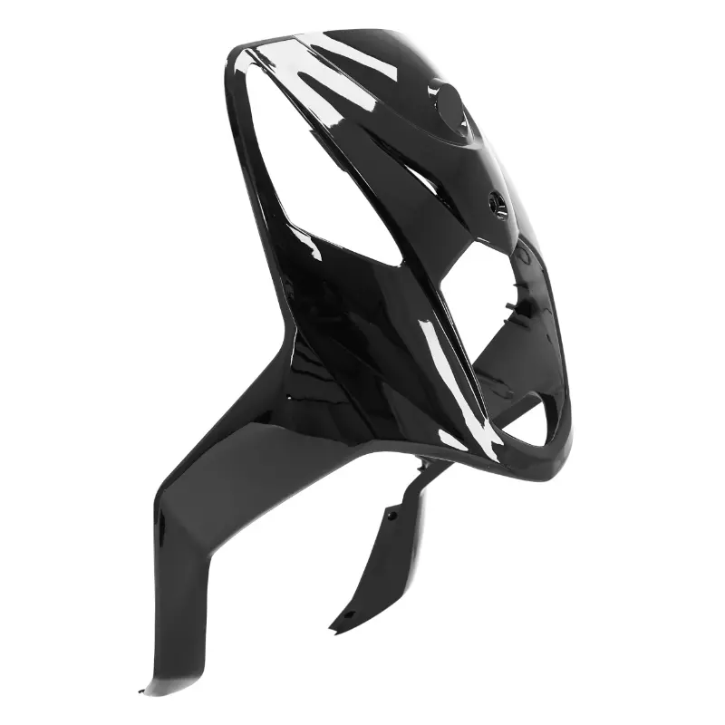 Carénage-tablier avant scooter adaptable SYM 50-125 Orbit II 2T-4T noir brillant P2R