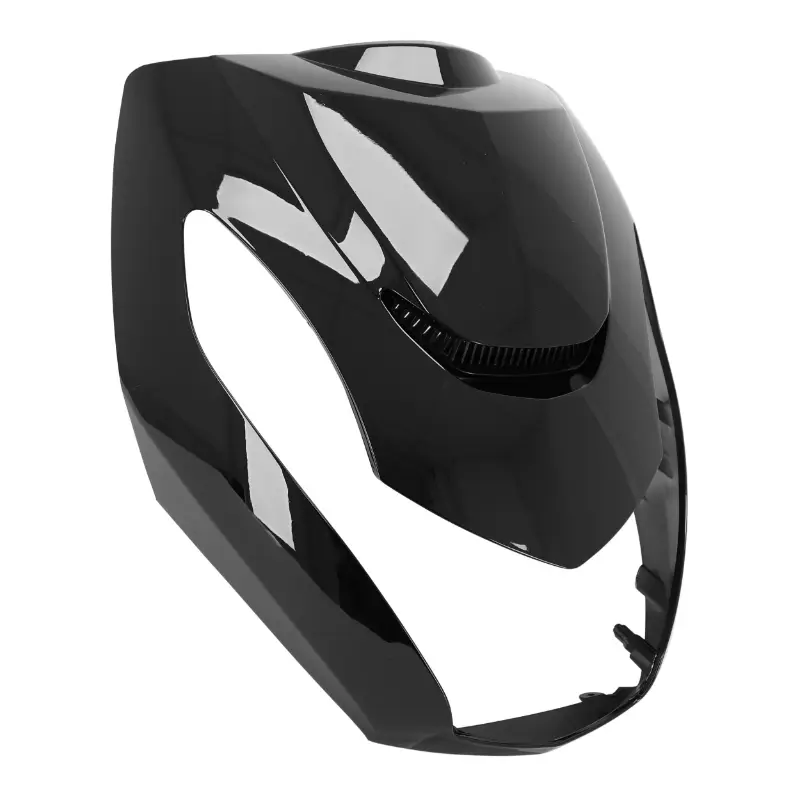 Verkleidung-Kotflügel vorn oben Roller P2R adaptierbar Peugeot 50 Kisbee 2T und 4T hochglanz schwarz