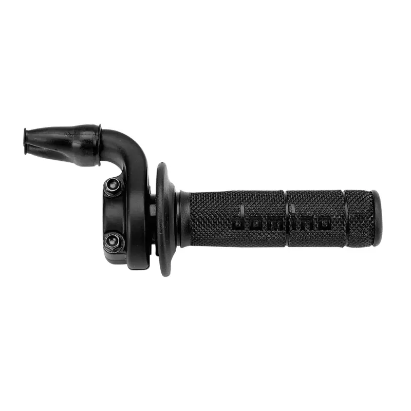 Poignée de gaz DOMINO KRE 2790 4T aluminium noir revêtement noir double câbles