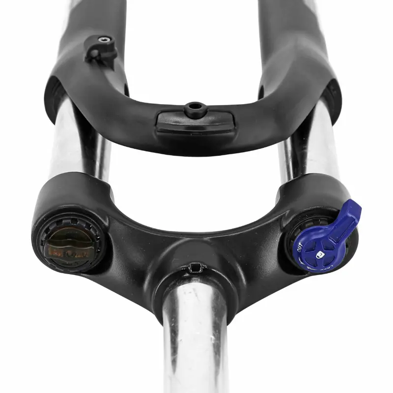VTC-Gabel 28" 700X35 Zoom 187D Aluminium Feder schwarz matt Federweg 65 mm verstellbar glattes Steuersatz 1"1/8-28,6 Außen kompatibel mit Scheibe mit Kotflügelbefestigung Leader Fox Schnellspanner — Ansicht 2