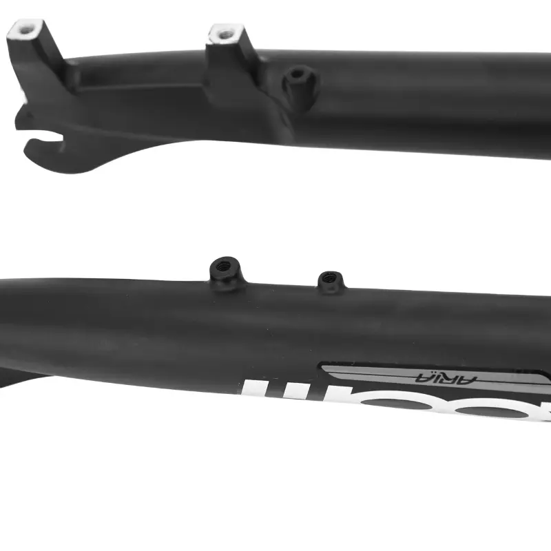 VTC-Gabel 28" 700X35 Zoom 187D Aluminium Feder schwarz matt Federweg 65 mm verstellbar glattes Steuersatz 1"1/8-28,6 Außen kompatibel mit Scheibe mit Kotflügelbefestigung Leader Fox Schnellspanner — Ansicht 3