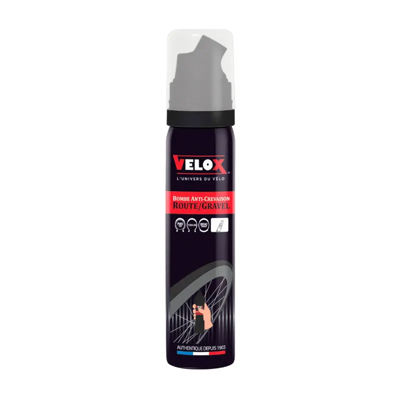 Velox Reifen-Pannenspray für Schlauchreifen Direktanschluss Presta-Ventil 75 ml