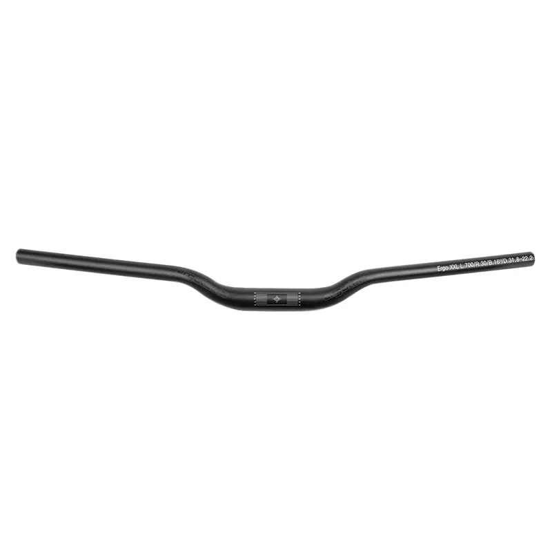 Ergotec Ergo XS 알루미늄 블랙 반승강형 MTB 핸들바 Ø31,8 mm L600 mm 승강 30 mm