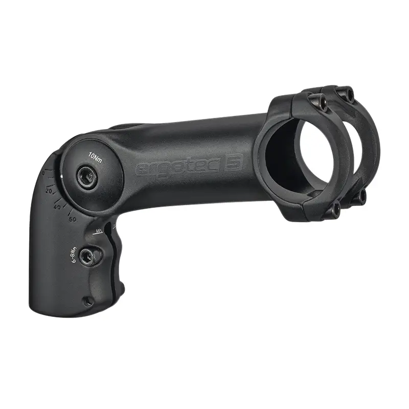 Vorbau MTB Urban-Trekking Ergotec Octopus XL verstellbar Alu-Steckachse schwarz 31,8 mm 85 mm für Gabel 1"1/8