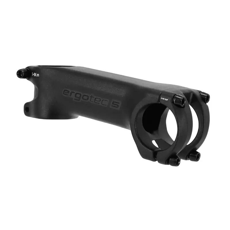 Potence VTT gravel Ergotec Hake aluminium noir fixe cintre 31,8 mm 100 mm pour fourche 1"1/8