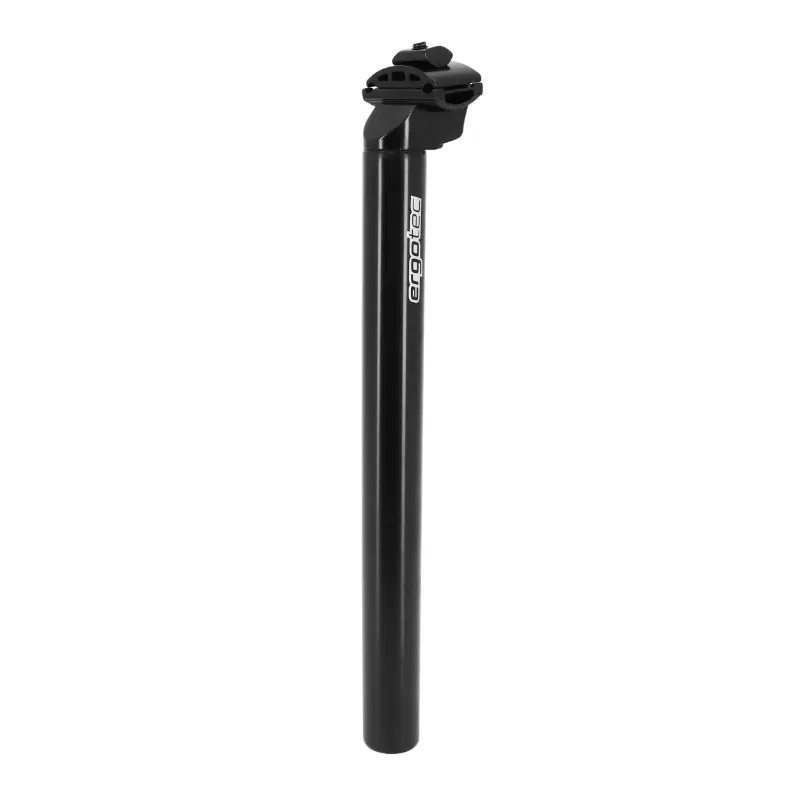 Tige de selle Ergotec aluminium noir 27,0 x 350 mm recul 18 mm