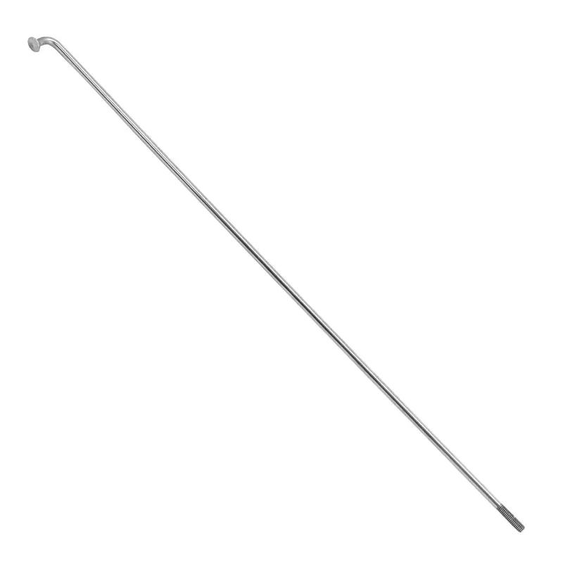 Rayon vélo électrique inox argent 2,3 mm L 186 mm tête coudée