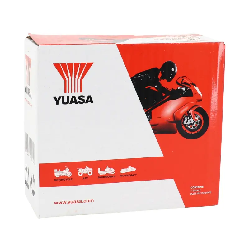 Konvenční baterie YUASA — pohled 8