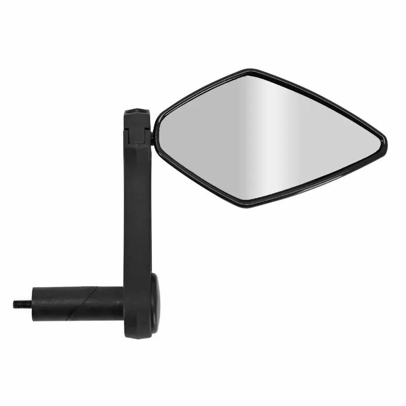 Rétroviseur vélo Newton Losan noir fixation cintre gauche ou droit (miroir 10×5,5 cm)
