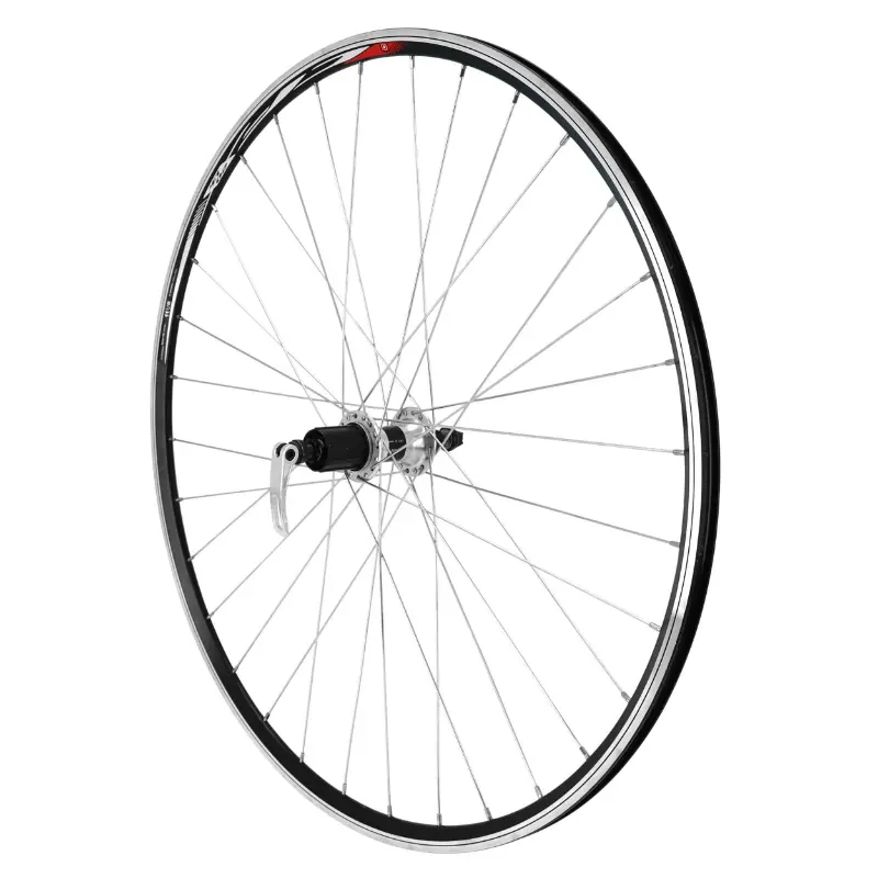 Roue route arrière 700 Velox CFX patin blocage moyeu Velox cassette Shimano 10-9-8V 32 rayons galvanisé jante 13C noir