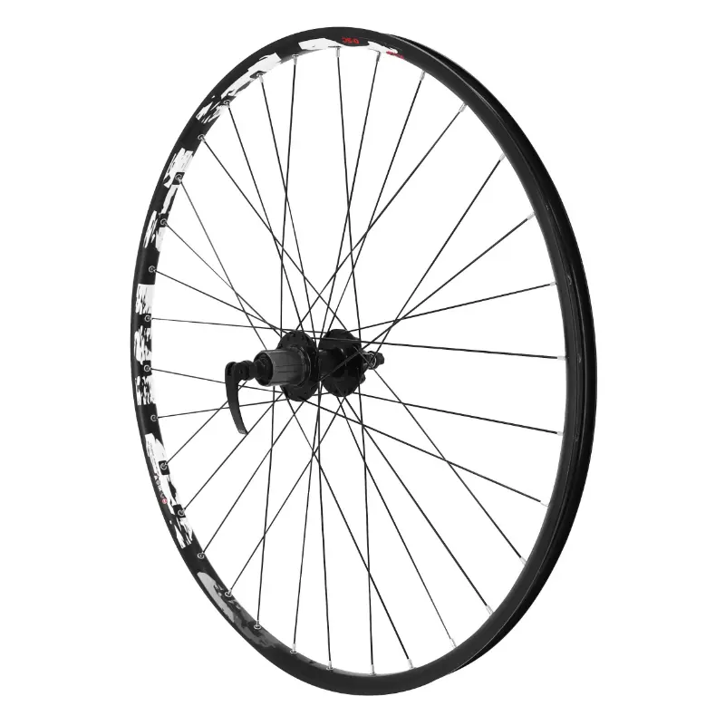 MTB-Hinterrad 29" VELOX Karma Scheibe 6-Loch Nabenfeststellung schwarz Kassette Shimano 11-10-9-8fach 32 Speichen Felge 21C