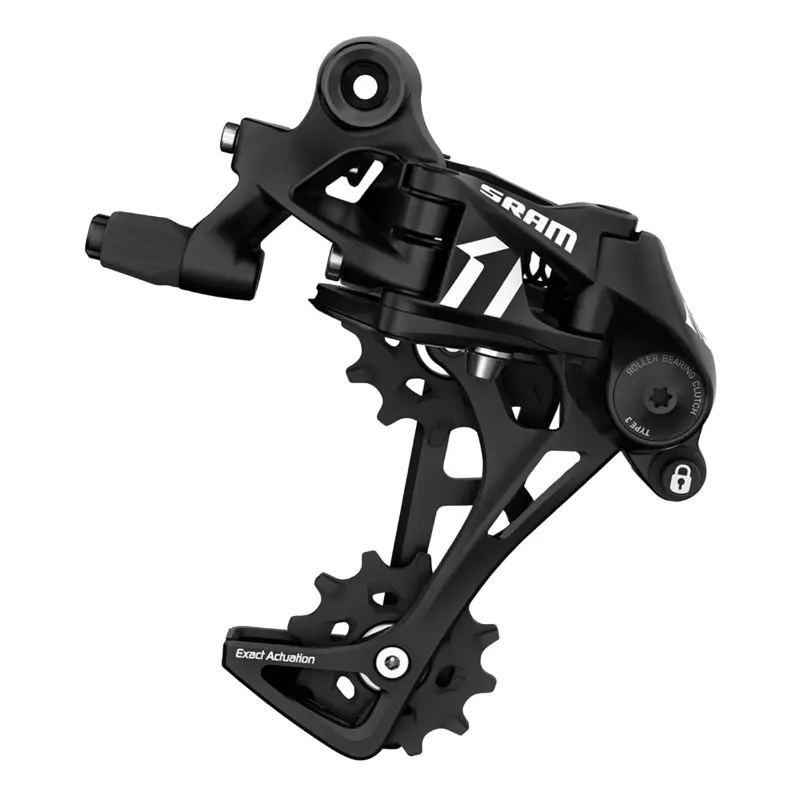 Dérailleur route gravel arrière SRAM Apex 11V chape longue noir mono plateau (pignon max 42 DTS)