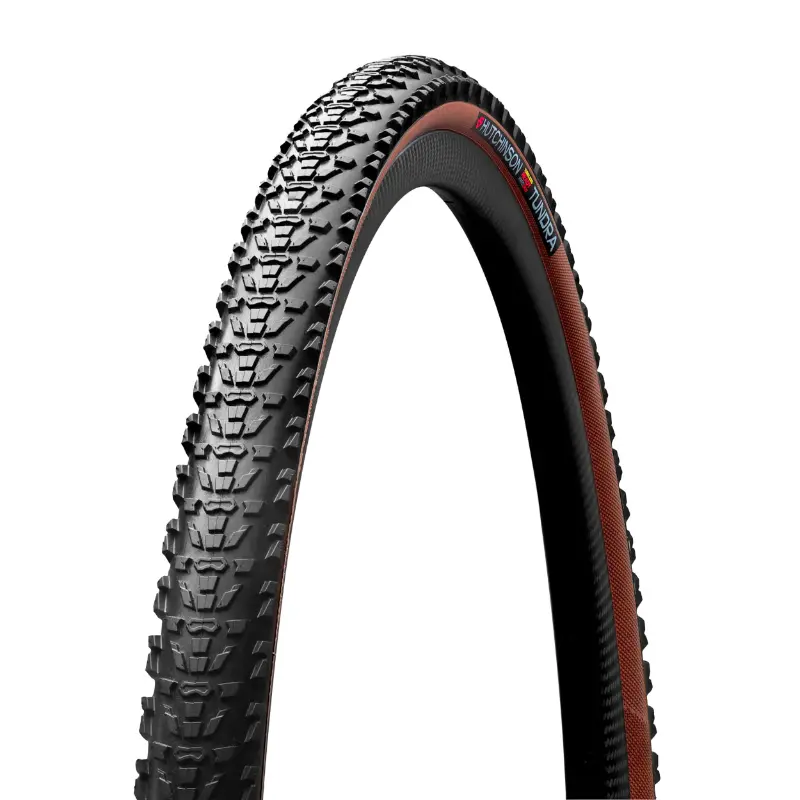 Pneu gravel Hutchinson Tundra Hardskin 700 x 40 Tubeless Ready Tan noir-marron