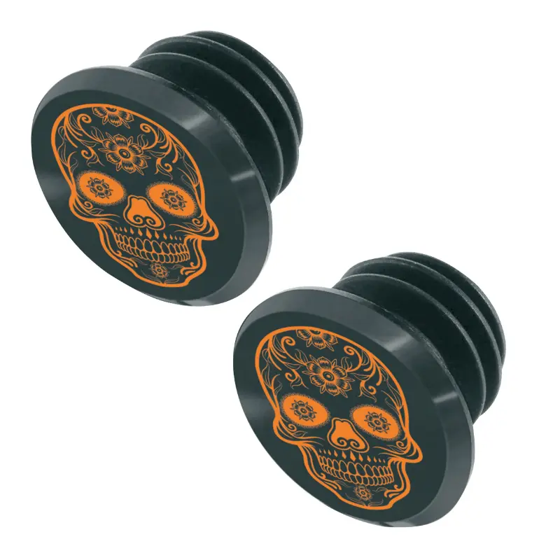 Bouchon de cintre SWITCH Skull noir-orange (par 2)