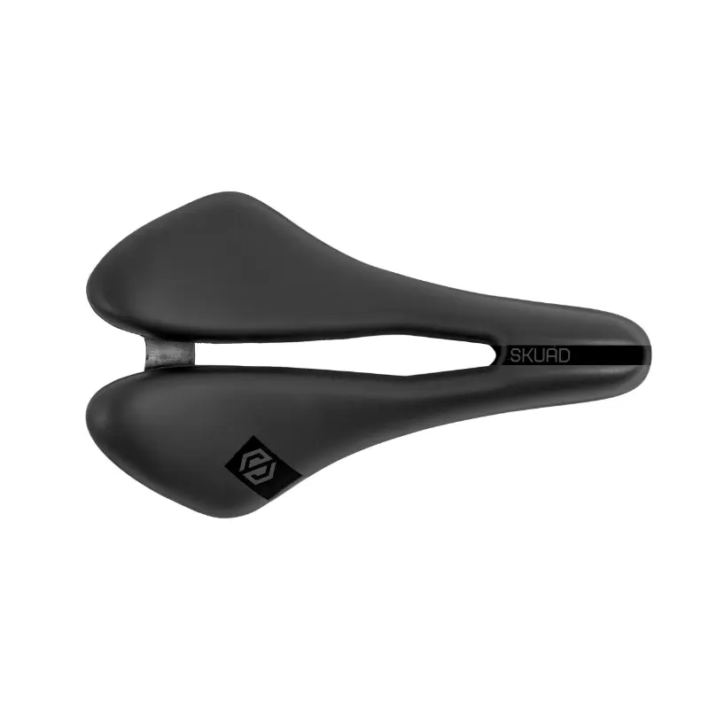 Selle Sélection P2R Skuad route Oregon noir trou central rail métal 258x153mm