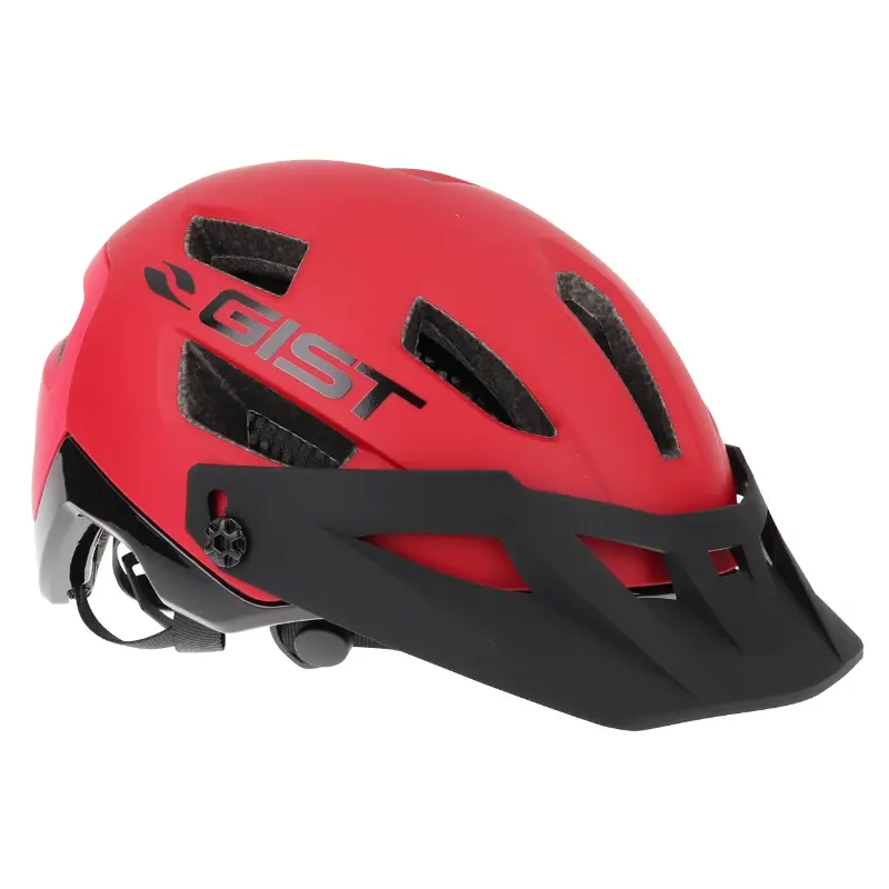 Casque vélo adulte Gist VTT Kop rouge in-mold 53-59 cm avec visière réglable et fit-system