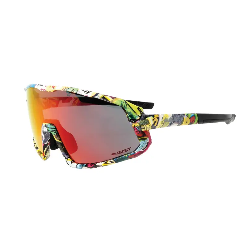 Lunettes vélo adulte GIST Next Monture Pop jaune - 3 verres interchangeables