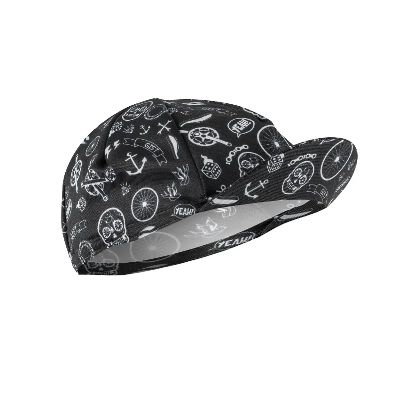 Casquette GIST style tattoo décor noir-blanc 5951